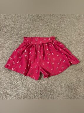 Epic Threads girls size 6 hot Pink Palm-Print Shorts size 6